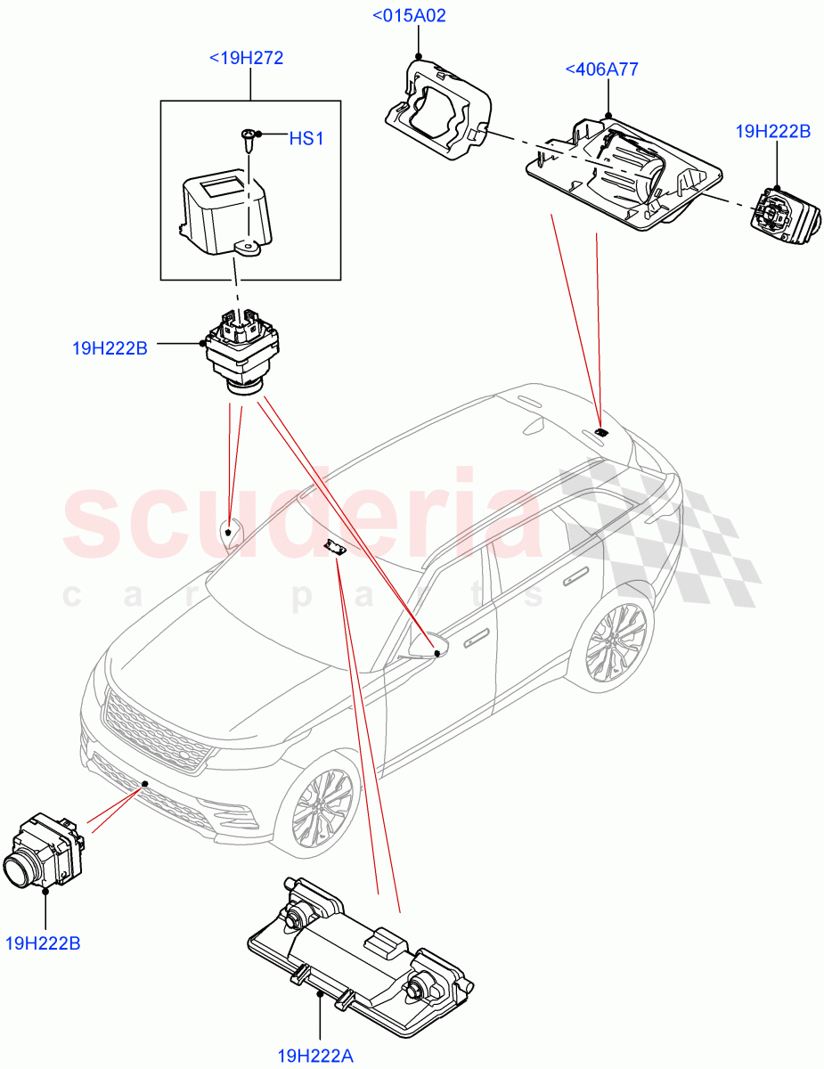 Camera Equipment((V)FROMMA000001) of Land Rover Land Rover Range Rover Velar (2017+) [2.0 Turbo Petrol AJ200P]