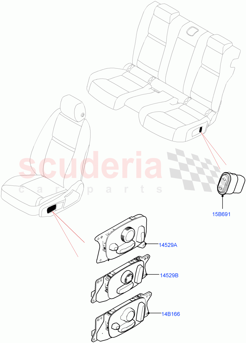 Switches(Seats) of Land Rover Land Rover Range Rover Velar (2017+) [2.0 Turbo Diesel]