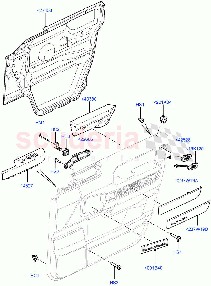 Front Door Trim Installation((V)FROMAA000001) of Land Rover Land Rover Range Rover (2010-2012) [4.4 DOHC Diesel V8 DITC]