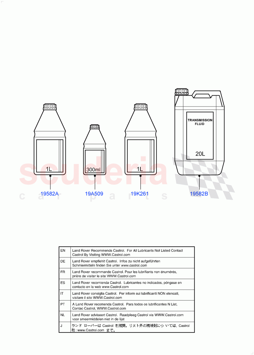 Transmission & Power Steering Oil(Changsu (China))((V)FROMEG000001) of Land Rover Land Rover Range Rover Evoque (2012-2018) [2.2 Single Turbo Diesel]