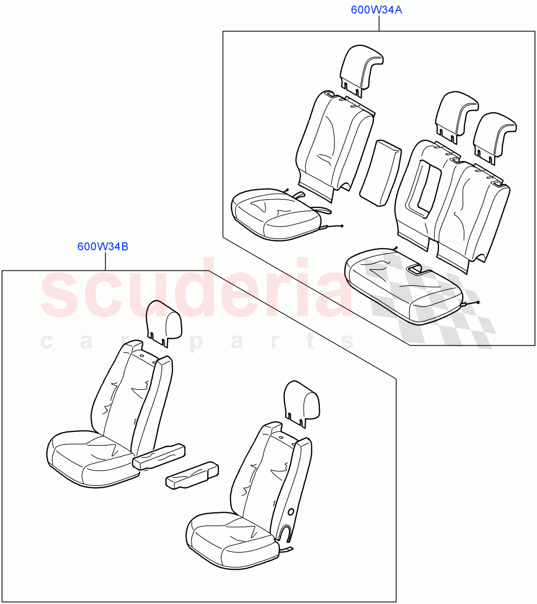 Accessory Front & Rear Seat Covers(Accessory)((V)FROMAA000001) of Land Rover Land Rover Range Rover Sport (2010-2013) [3.6 V8 32V DOHC EFI Diesel]