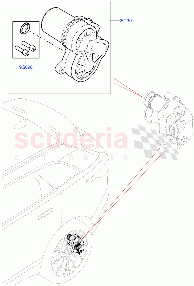 Parking Brake of Land Rover Land Rover Range Rover Velar (2017+) [3.0 I6 Turbo Diesel AJ20D6]