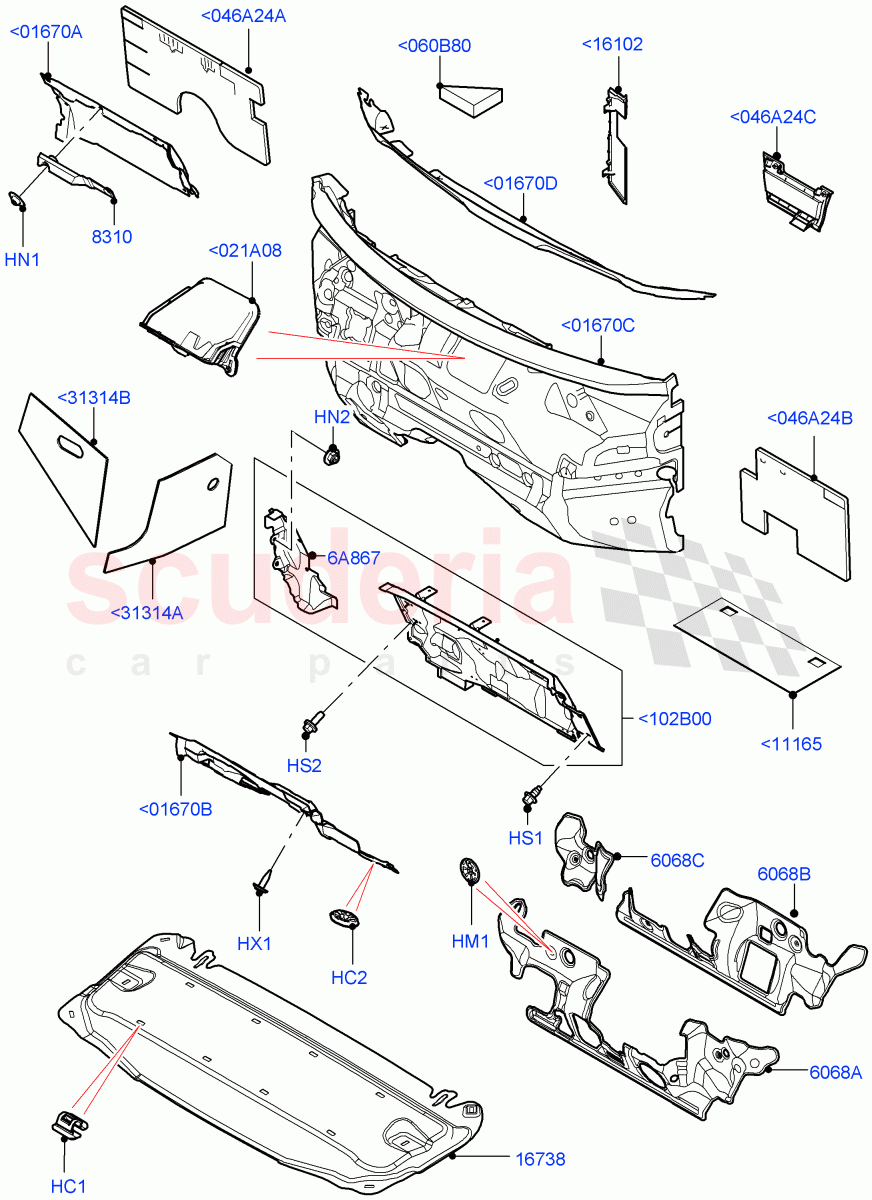 Insulators - Front(Engine Compartment)(Changsu (China))((V)FROMKG446857) of Land Rover Land Rover Discovery Sport (2015+) [2.0 Turbo Diesel AJ21D4]