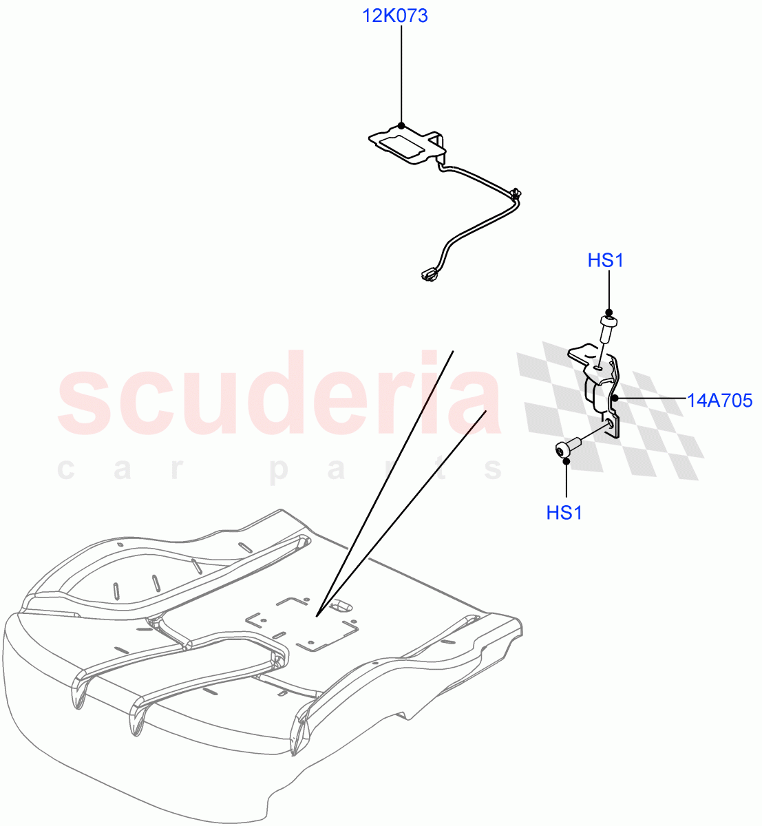 Front Seat Base(Sensors)((V)TOHA999999) of Land Rover Land Rover Range Rover Sport (2014+) [2.0 Turbo Diesel]