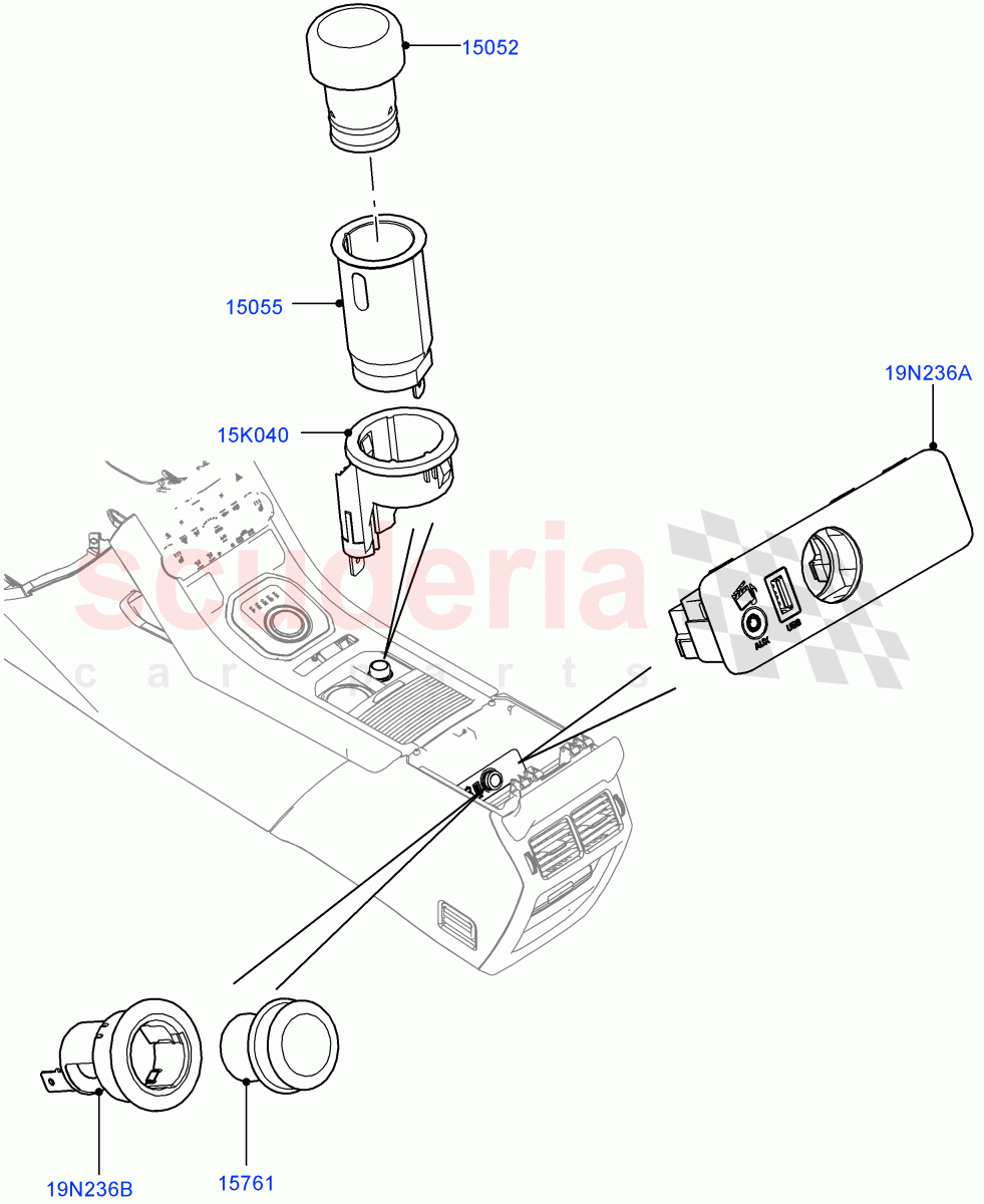 Instrument Panel Related Parts (Changsu (China)) ((V) FROMEG000001) of Land Rover Land Rover Range Rover Evoque (2012-2018) [2.0 Turbo Petrol GTDI]