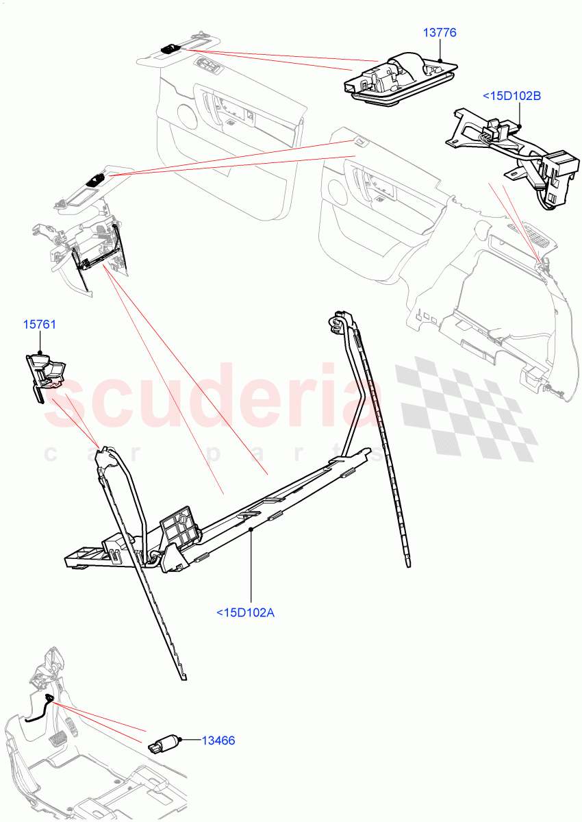 Interior Lamps(Changsu (China))((V)FROMFG000001,(V)TOKG446856) of Land Rover Land Rover Discovery Sport (2015+) [2.2 Single Turbo Diesel]