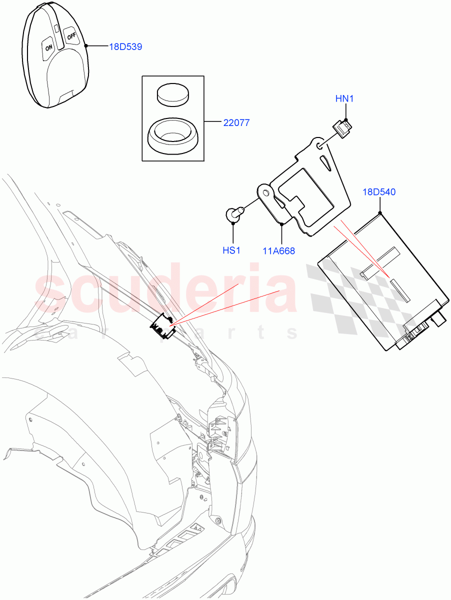 Auxiliary Fuel Fired Pre-Heater(Remote Control)(Fuel Heater W/Pk Heat With Remote)((V)FROMKA000001) of Land Rover Land Rover Range Rover Sport (2014+) [2.0 Turbo Diesel]