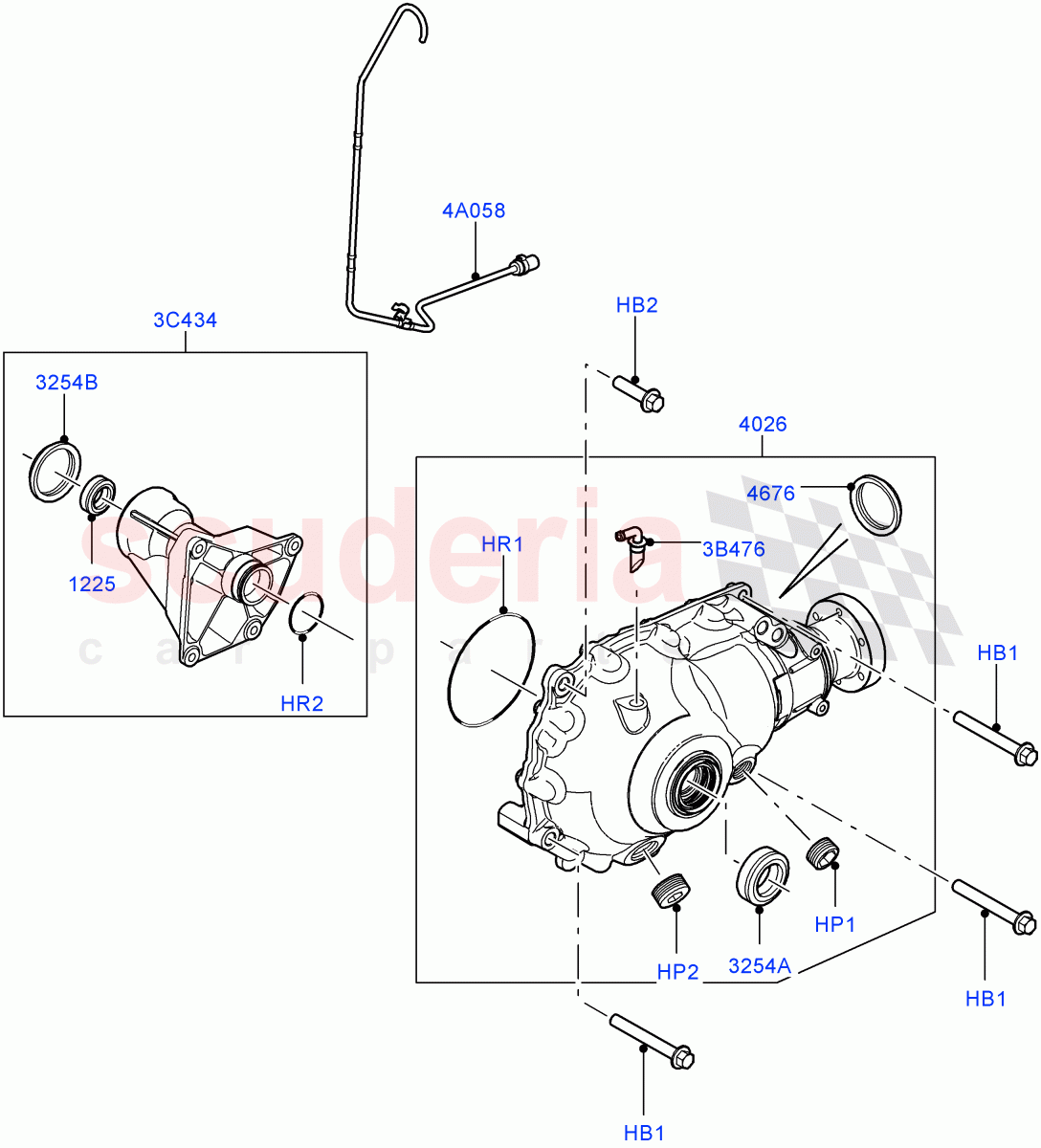 Front Axle Case((V)FROMAA000001) of Land Rover Land Rover Range Rover (2010-2012) [3.6 V8 32V DOHC EFI Diesel]