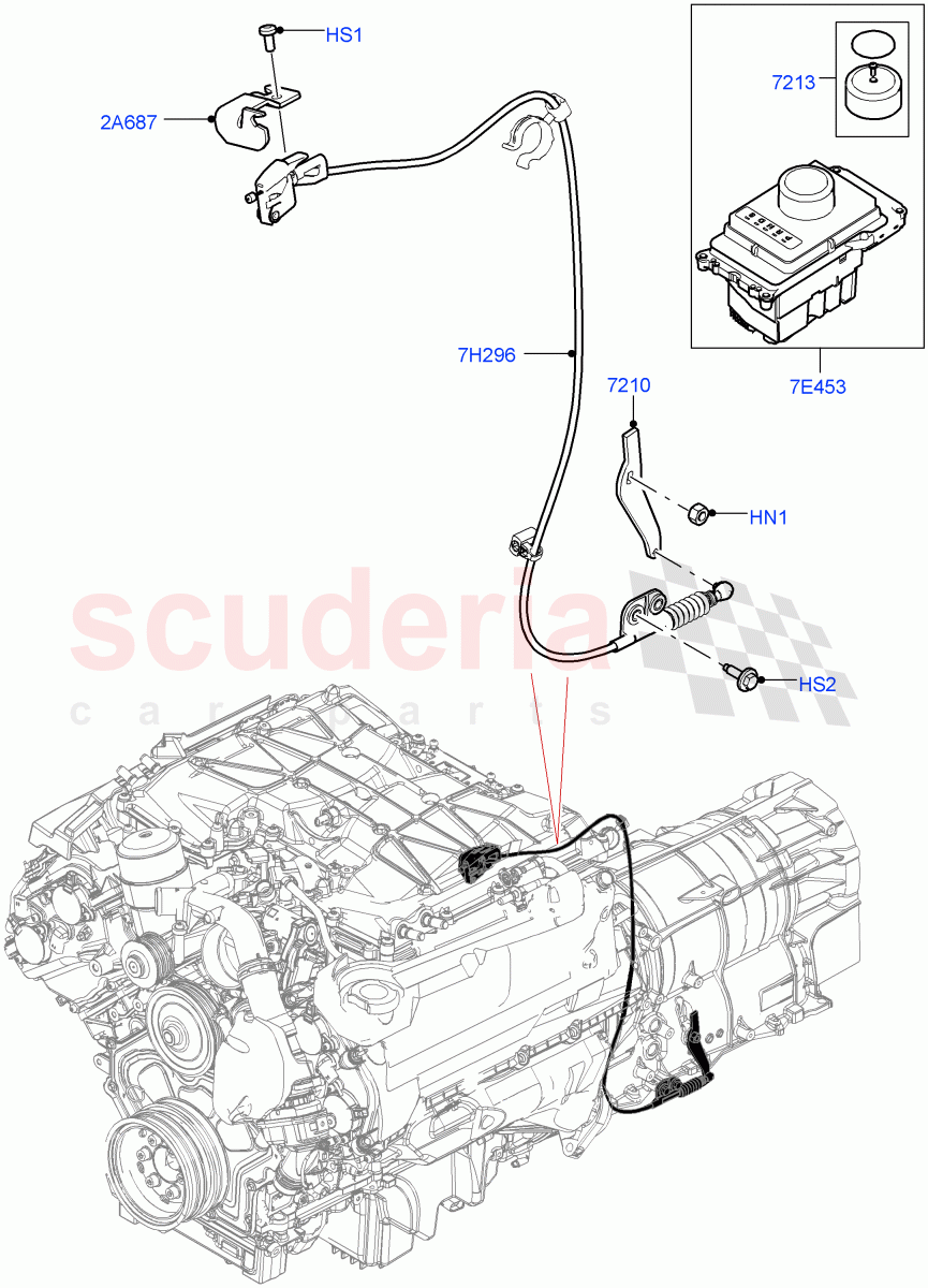 Gear Change-Automatic Transmission(5.0 Petrol AJ133 DOHC CDA,8 Speed Auto Trans ZF 8HP70 4WD,5.0L P AJ133 DOHC CDA S/C Enhanced)((V)FROMJA000001) of Land Rover Land Rover Range Rover (2012-2021) [2.0 Turbo Petrol GTDI]