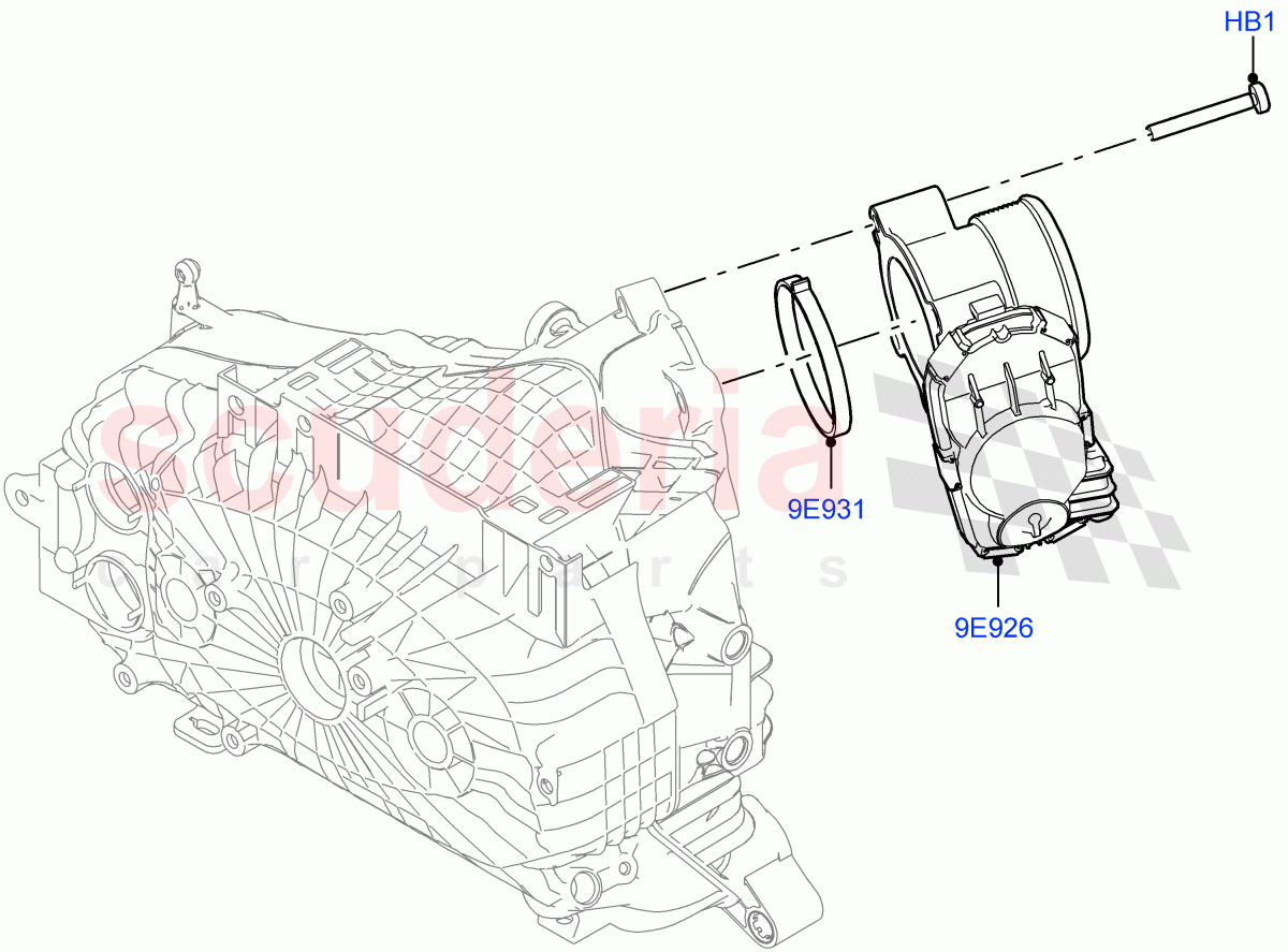 Throttle Housing(1.5L AJ20P3 Petrol High PHEV,Halewood (UK),1.5L AJ20P3 Petrol High)((V)FROMLH000001) of Land Rover Land Rover Range Rover Evoque (2019+) [1.5 I3 Turbo Petrol AJ20P3]