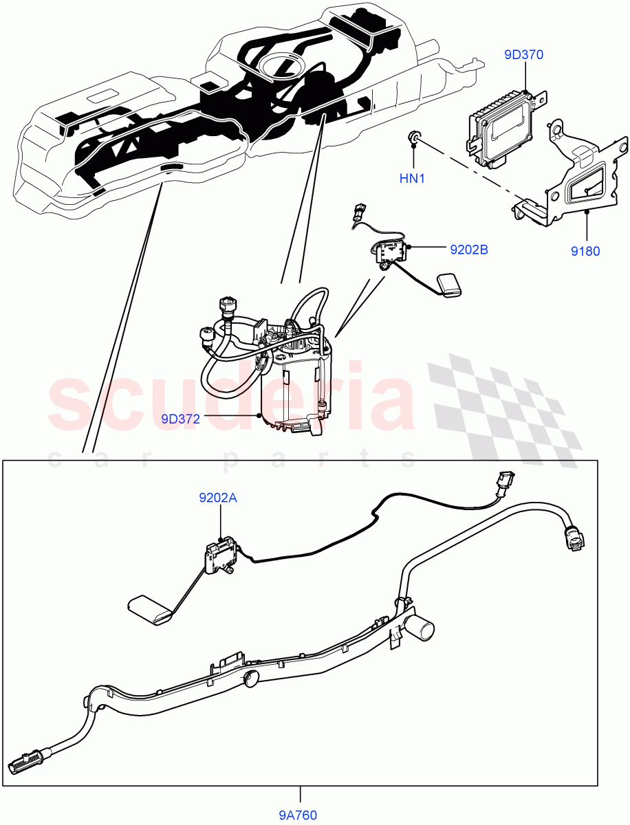 Fuel Pump And Sender Unit (3.0L DOHC GDI SC V6 PETROL) ((V) FROMEA000001) of Land Rover Land Rover Discovery 4 (2010-2016) [3.0 DOHC GDI SC V6 Petrol]
