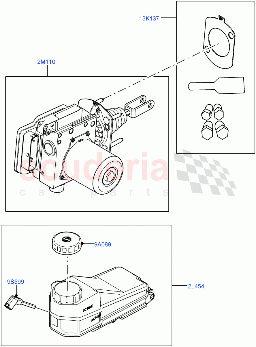 Brake And ABS Pump(Nitra Plant Build)((V)FROMM2000001) of Land Rover Land Rover Discovery 5 (2017+) [3.0 I6 Turbo Diesel AJ20D6]