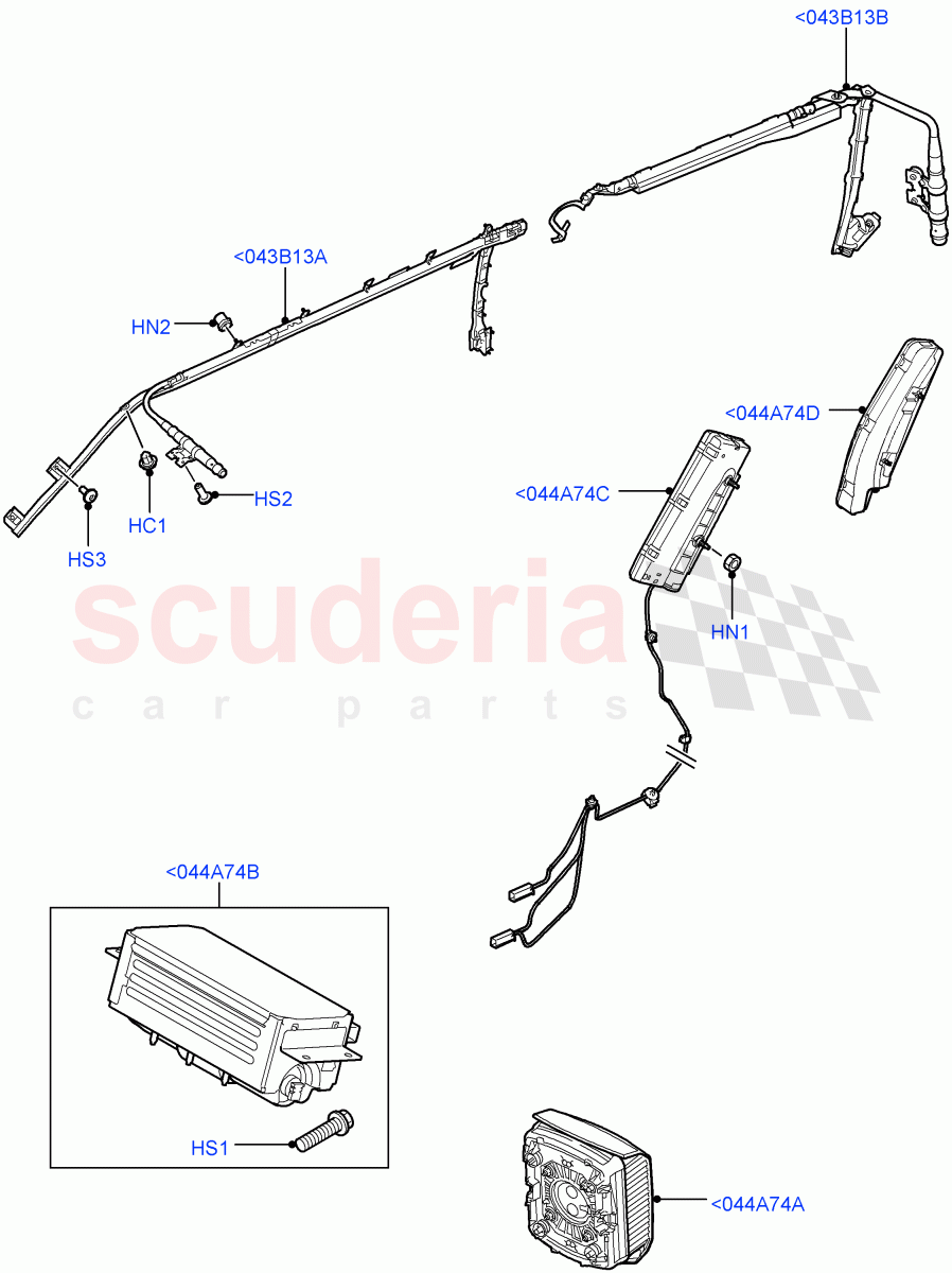 Airbag System(Airbag Modules)((V)FROMAA000001) of Land Rover Land Rover Discovery 4 (2010-2016) [4.0 Petrol V6]