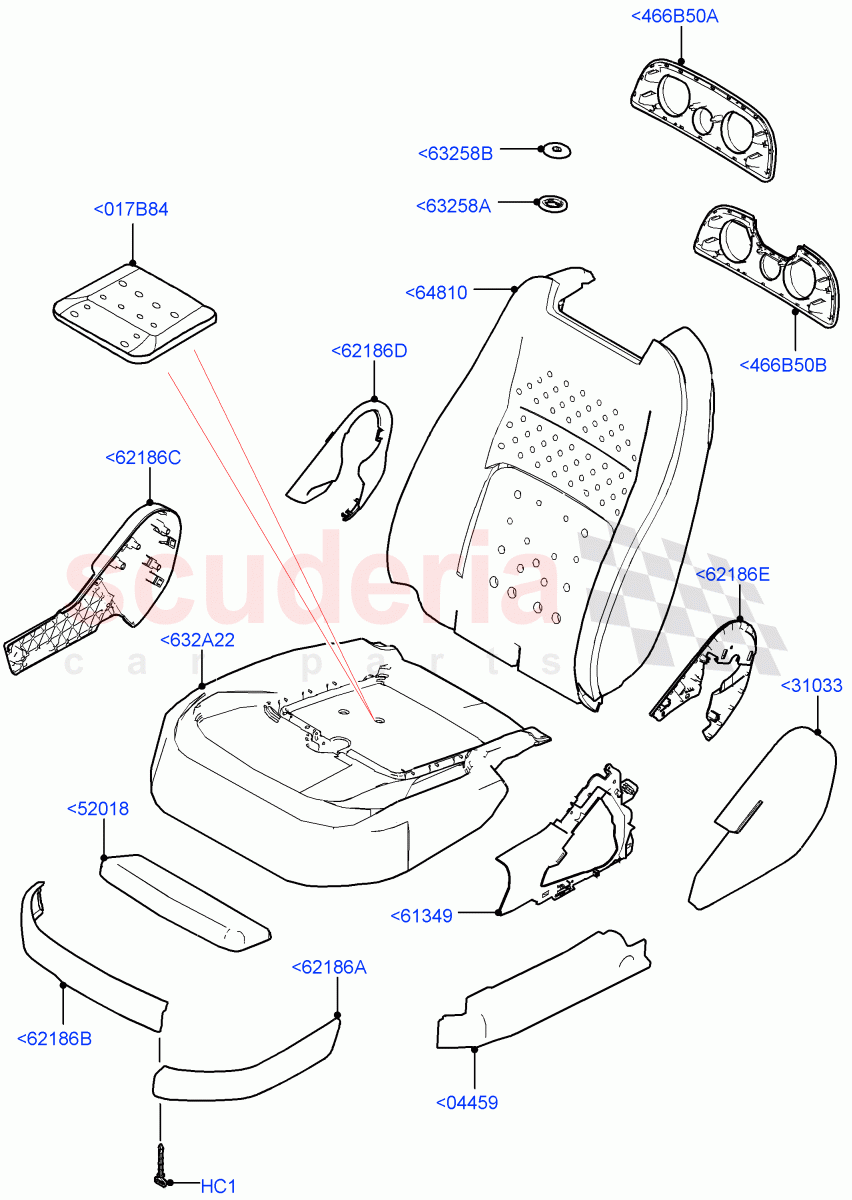 Front Seat Pads/Valances & Heating(Pads/Valances)((V)FROMJA000001) of Land Rover Land Rover Range Rover (2012-2021) [3.0 DOHC GDI SC V6 Petrol]