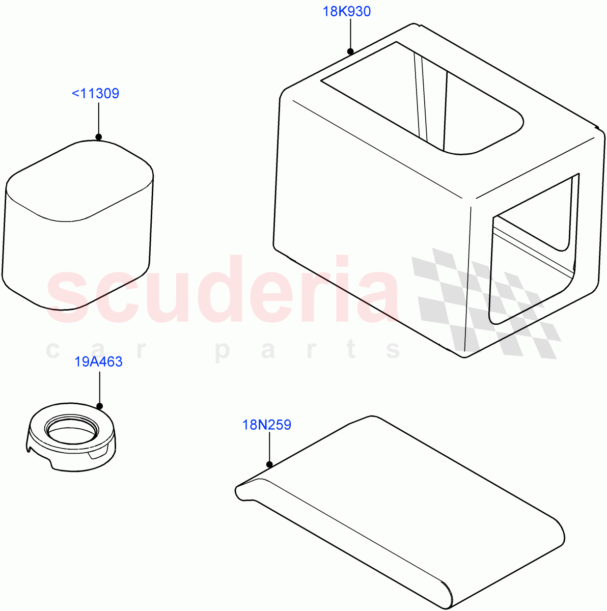 Pet Accesorries(Nitra Plant Build, Solihull Plant Build) of Land Rover Land Rover Discovery 5 (2017+) [3.0 I6 Turbo Diesel AJ20D6]