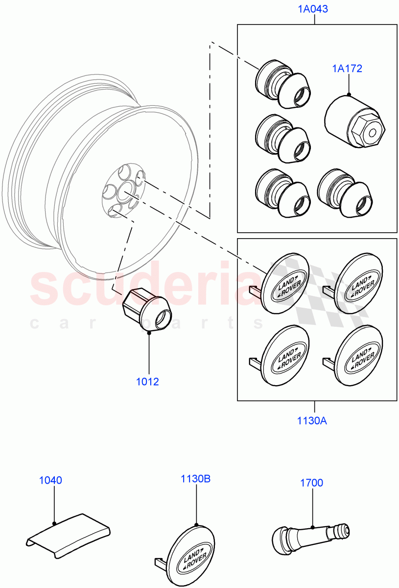 Wheels(Additional Equipment) of Land Rover Land Rover Range Rover Velar (2017+) [5.0 OHC SGDI SC V8 Petrol]