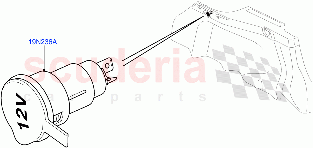 Auxiliary Electrical Power Points ((V) FROMAA000001) of Land Rover Land Rover Range Rover Sport (2010-2013) [5.0 OHC SGDI NA V8 Petrol]