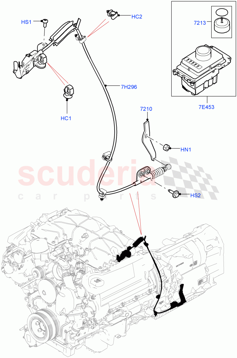 Gear Change-Automatic Transmission(Solihull Plant Build)(2.0L I4 DSL MID DOHC AJ200,8 Speed Auto Trans ZF 8HP45,3.0L DOHC GDI SC V6 PETROL)((V)FROMHA000001) of Land Rover Land Rover Range Rover (2012-2021) [3.0 Diesel 24V DOHC TC]