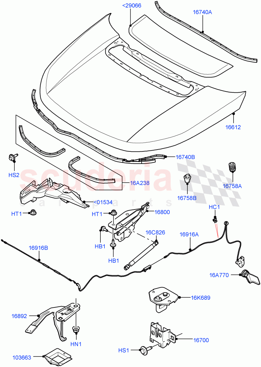 Hood And Related Parts (Changsu (China)) ((V) FROMKG446857) of Land Rover Land Rover Discovery Sport (2015+) [2.0 Turbo Diesel AJ21D4]