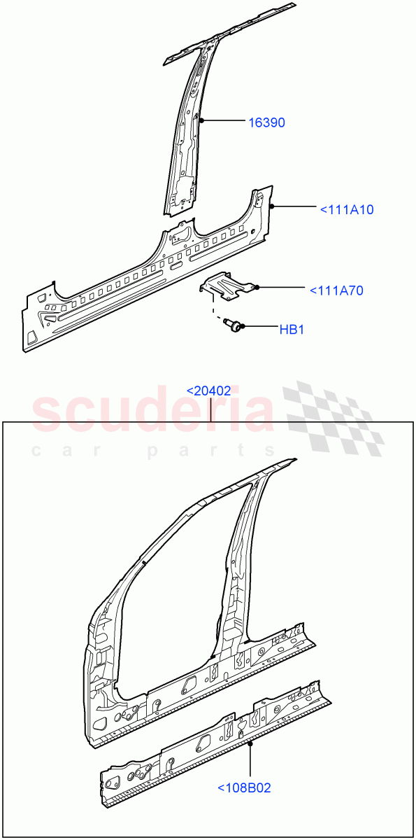 Side Panels - Inner(Front)((V)FROMAA000001) of Land Rover Land Rover Range Rover Sport (2010-2013) [5.0 OHC SGDI NA V8 Petrol]