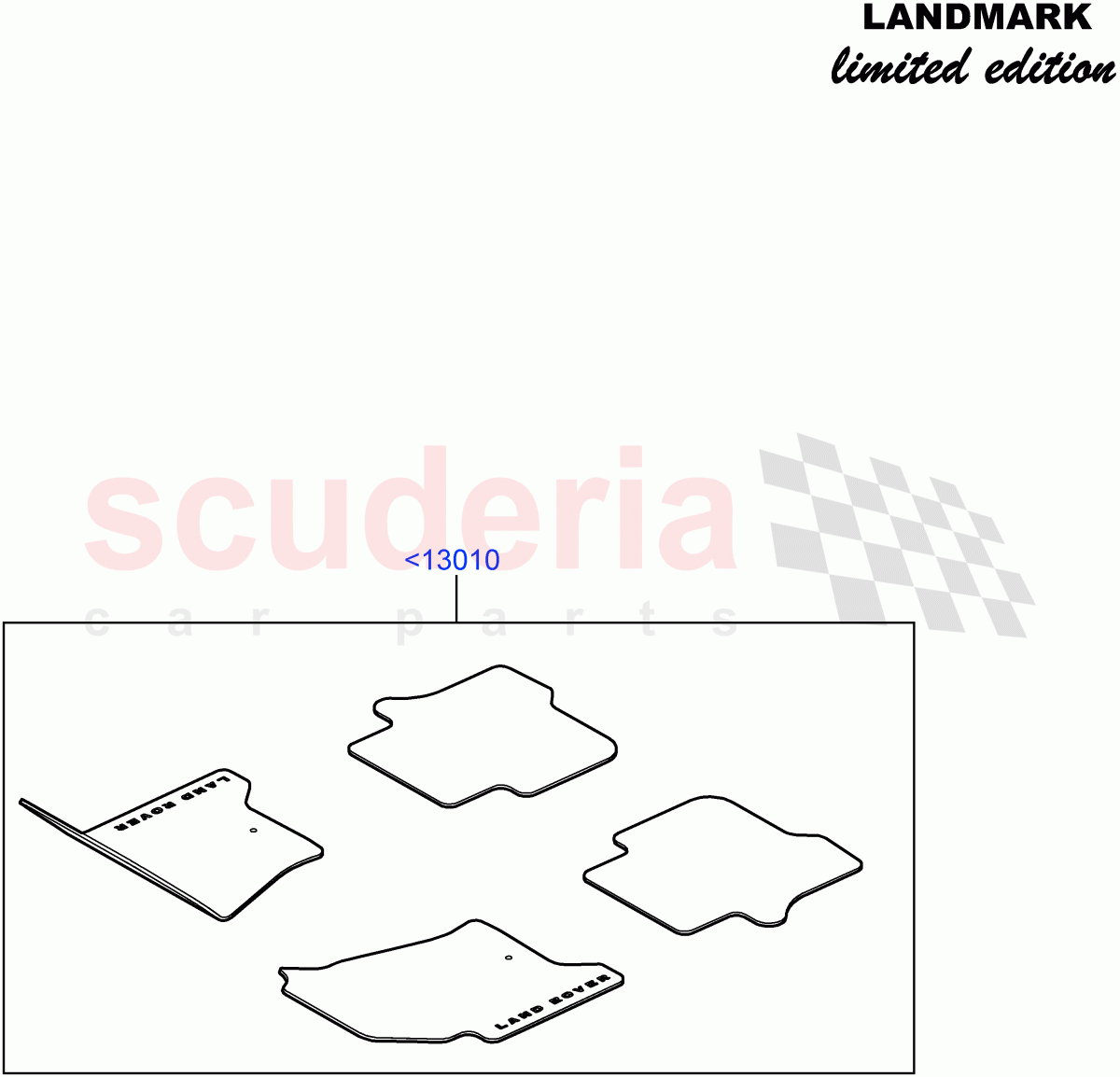 Floor Trim(Landmark Limited Edition)((V)FROMBA000001) of Land Rover Land Rover Discovery 4 (2010-2016) [3.0 DOHC GDI SC V6 Petrol]