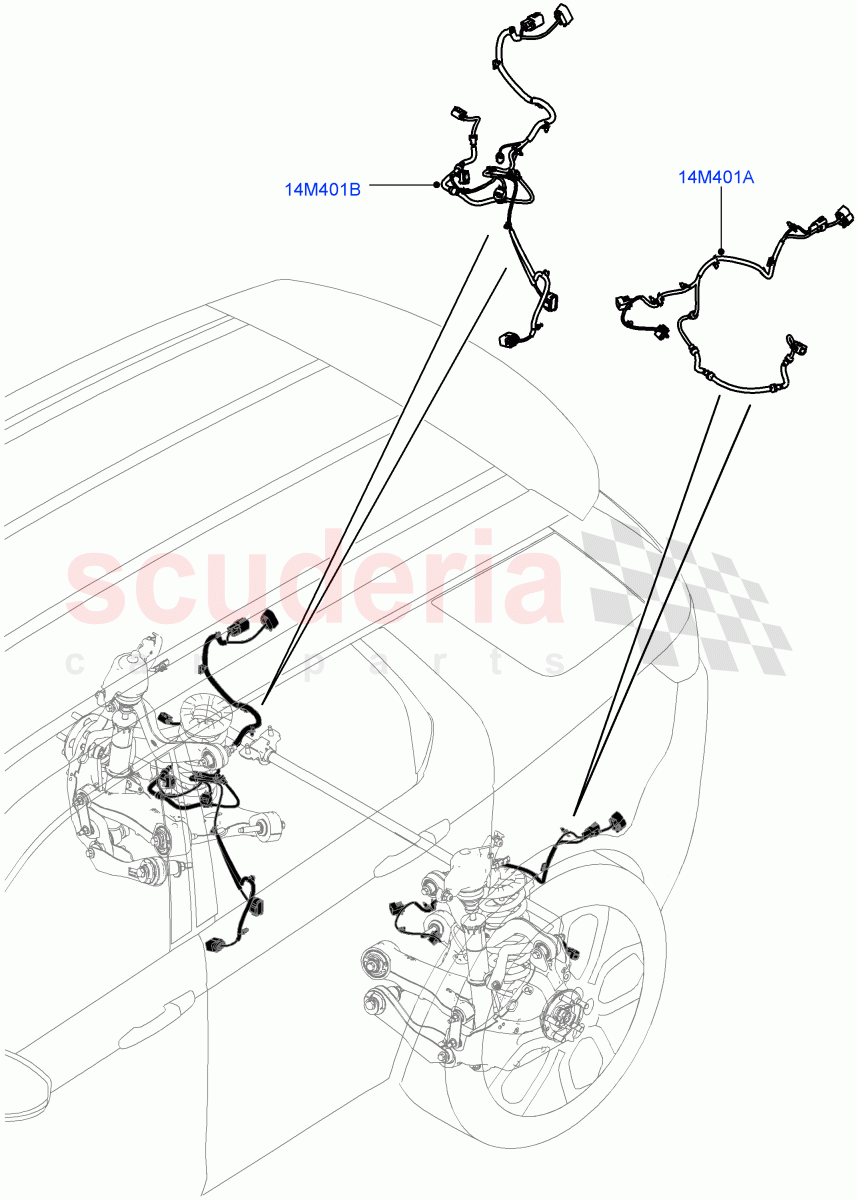 Electrical Wiring - Chassis(Chassis)(Halewood (UK))((V)TOKH999999) of Land Rover Land Rover Discovery Sport (2015+) [2.0 Turbo Diesel AJ21D4]