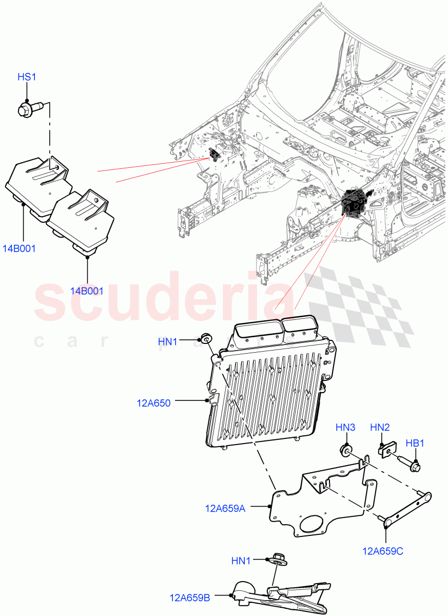 Engine Modules And Sensors (4.4L DOHC DITC V8 Diesel) of Land Rover Land Rover Range Rover Sport (2014+) [4.4 DOHC Diesel V8 DITC]