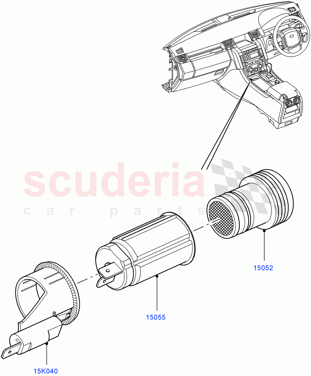 Instrument Panel Related Parts((V)TO9A999999) of Land Rover Land Rover Range Rover Sport (2005-2009) [4.4 AJ Petrol V8]