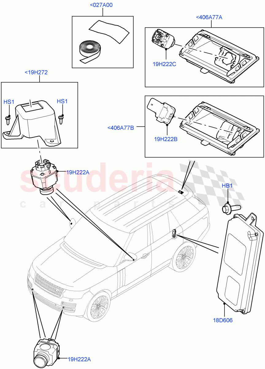 Camera Equipment((V)TODA999999) of Land Rover Land Rover Range Rover (2012-2021) [2.0 Turbo Petrol GTDI]