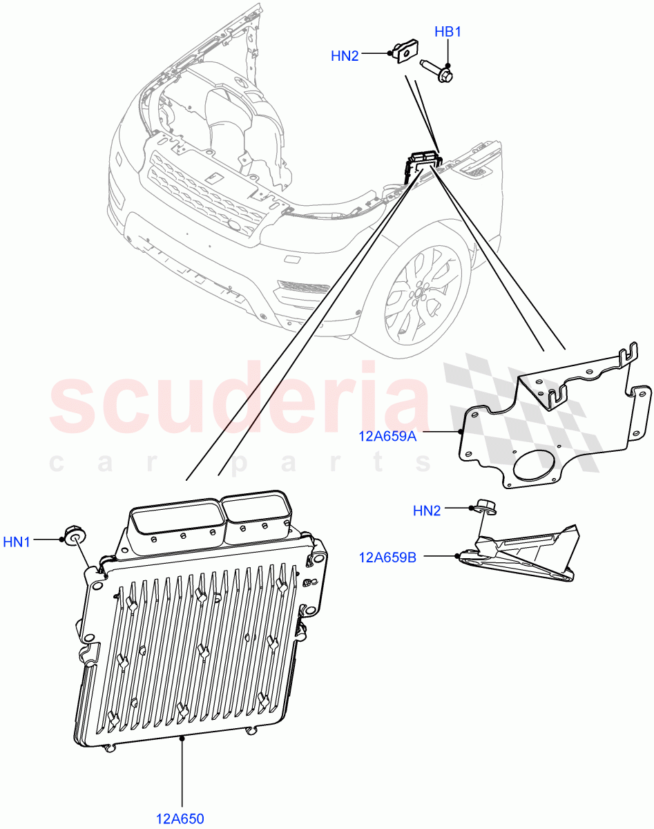 Engine Modules And Sensors(3.0L DOHC GDI SC V6 PETROL) of Land Rover Land Rover Range Rover (2012-2021) [3.0 DOHC GDI SC V6 Petrol]