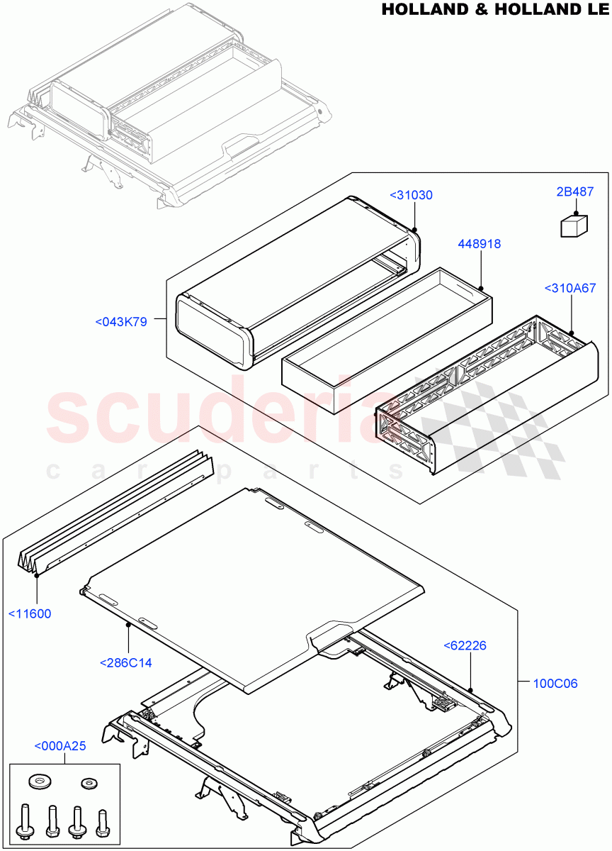 Load Compartment Trim(Holland & Holland LE)((V)FROMFA000001) of Land Rover Land Rover Range Rover (2012-2021) [2.0 Turbo Petrol AJ200P]