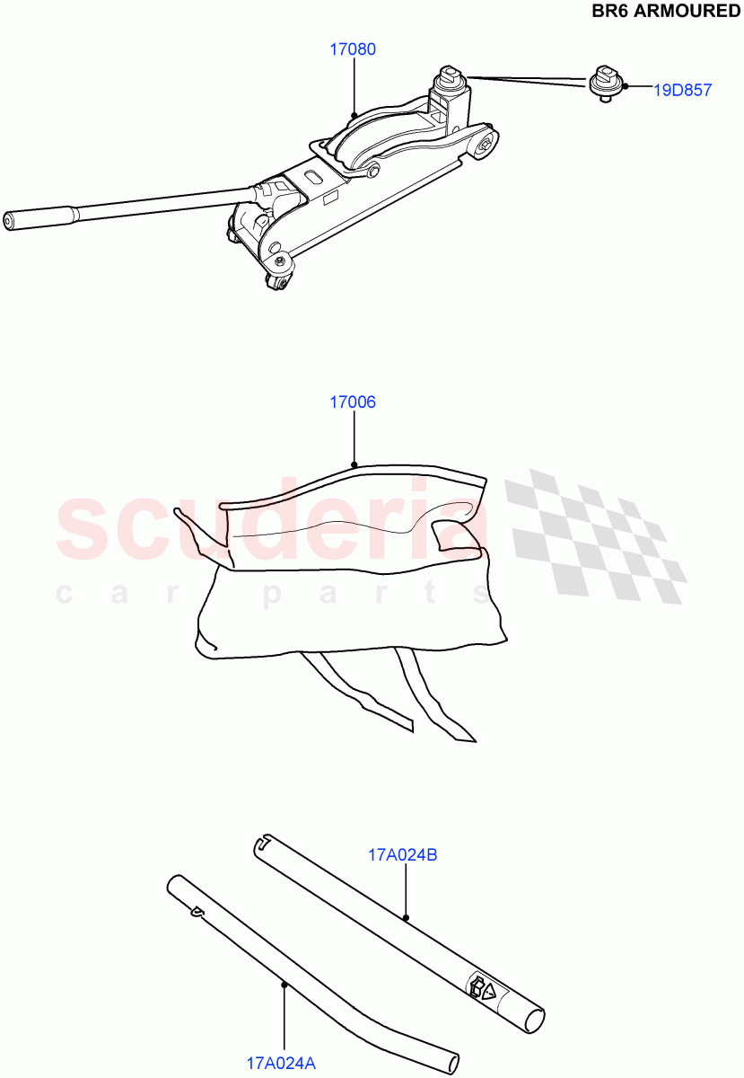 Tools (With B6 Level Armouring) ((V) FROMAA000001) of Land Rover Land Rover Range Rover (2010-2012) [3.6 V8 32V DOHC EFI Diesel]