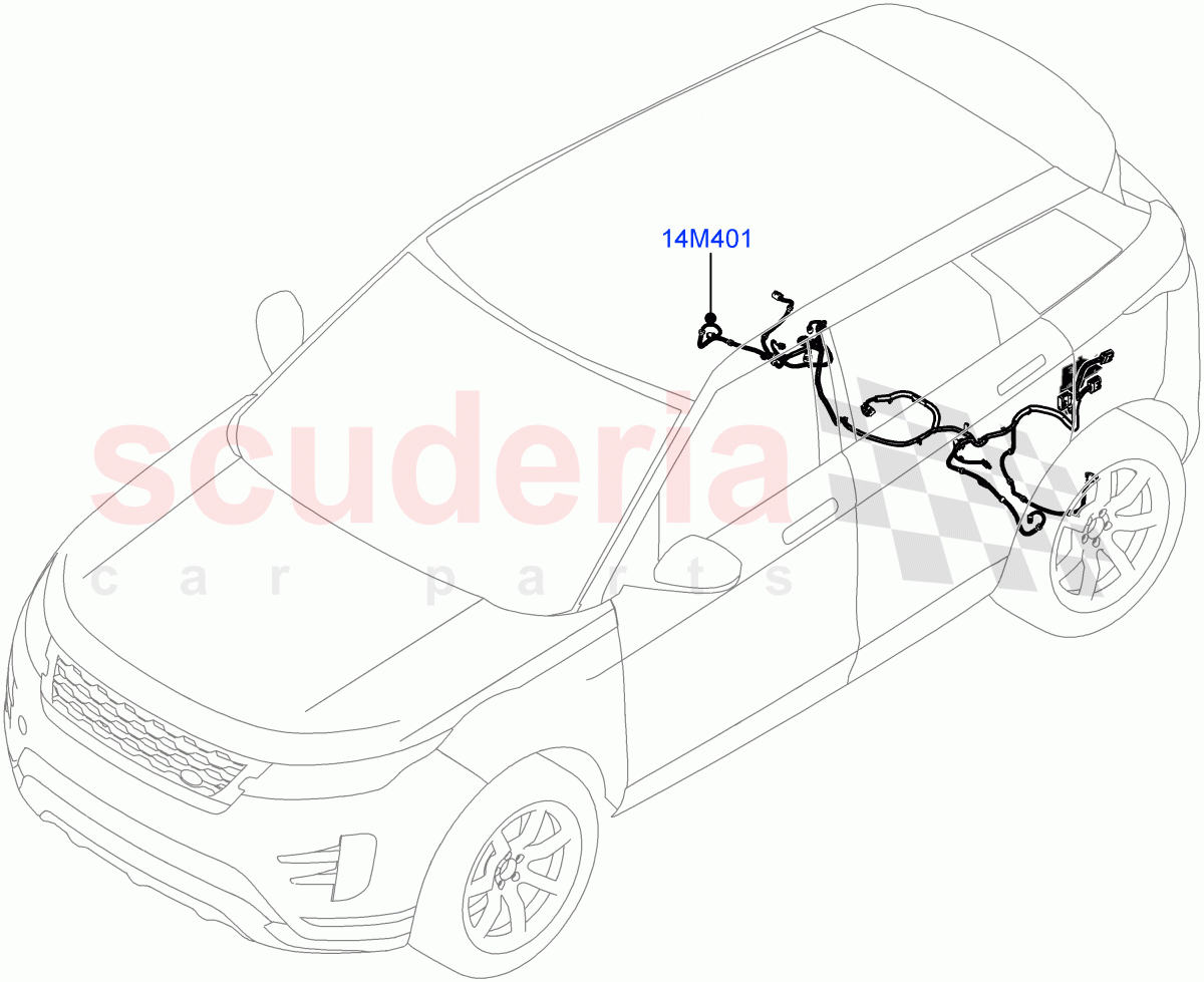 Electrical Wiring - Chassis (Itatiaia (Brazil)) of Land Rover Land Rover Range Rover Evoque (2019+) [1.5 I3 Turbo Petrol AJ20P3]