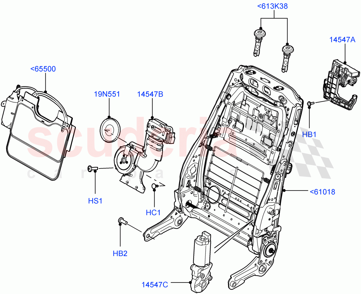 Front Seat Back ((V) FROMAA000001) of Land Rover Land Rover Range Rover (2010-2012) [5.0 OHC SGDI SC V8 Petrol]