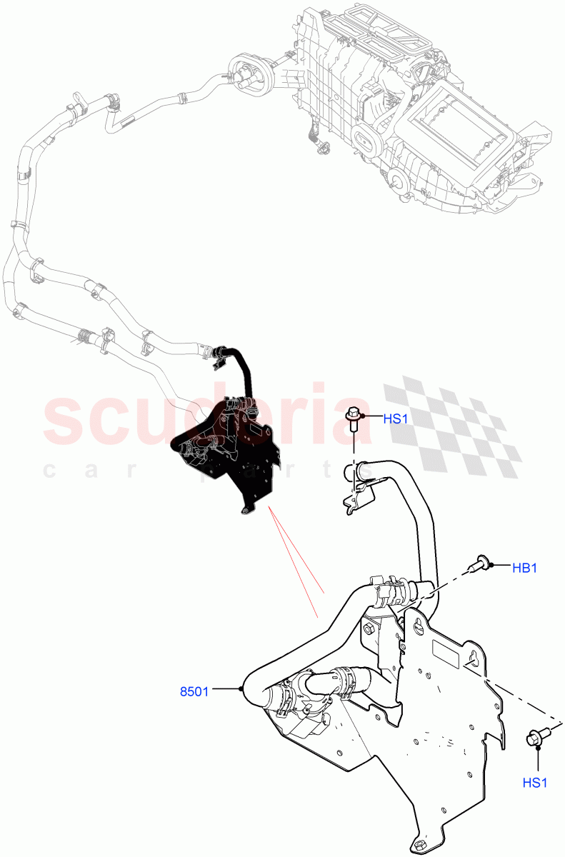 Auxiliary Circulation Coolant Pump(3.0L DOHC GDI SC V6 PETROL,Electric Auxiliary Coolant Pump) of Land Rover Land Rover Range Rover Velar (2017+) [5.0 OHC SGDI SC V8 Petrol]