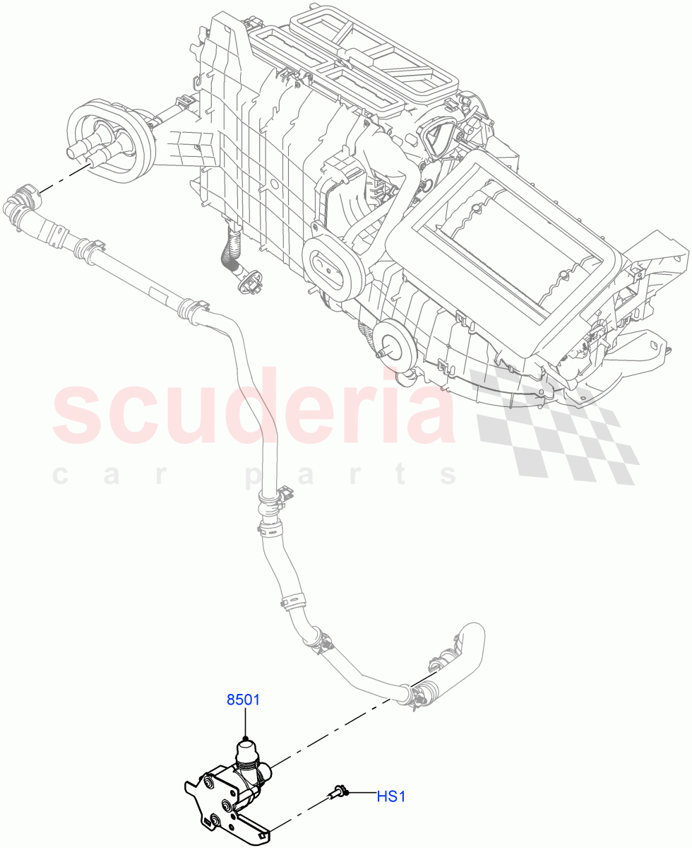 Auxiliary Circulation Coolant Pump(3.0L AJ20D6 Diesel High)((V)FROMMA000001) of Land Rover Land Rover Range Rover Velar (2017+) [2.0 Turbo Diesel AJ21D4]