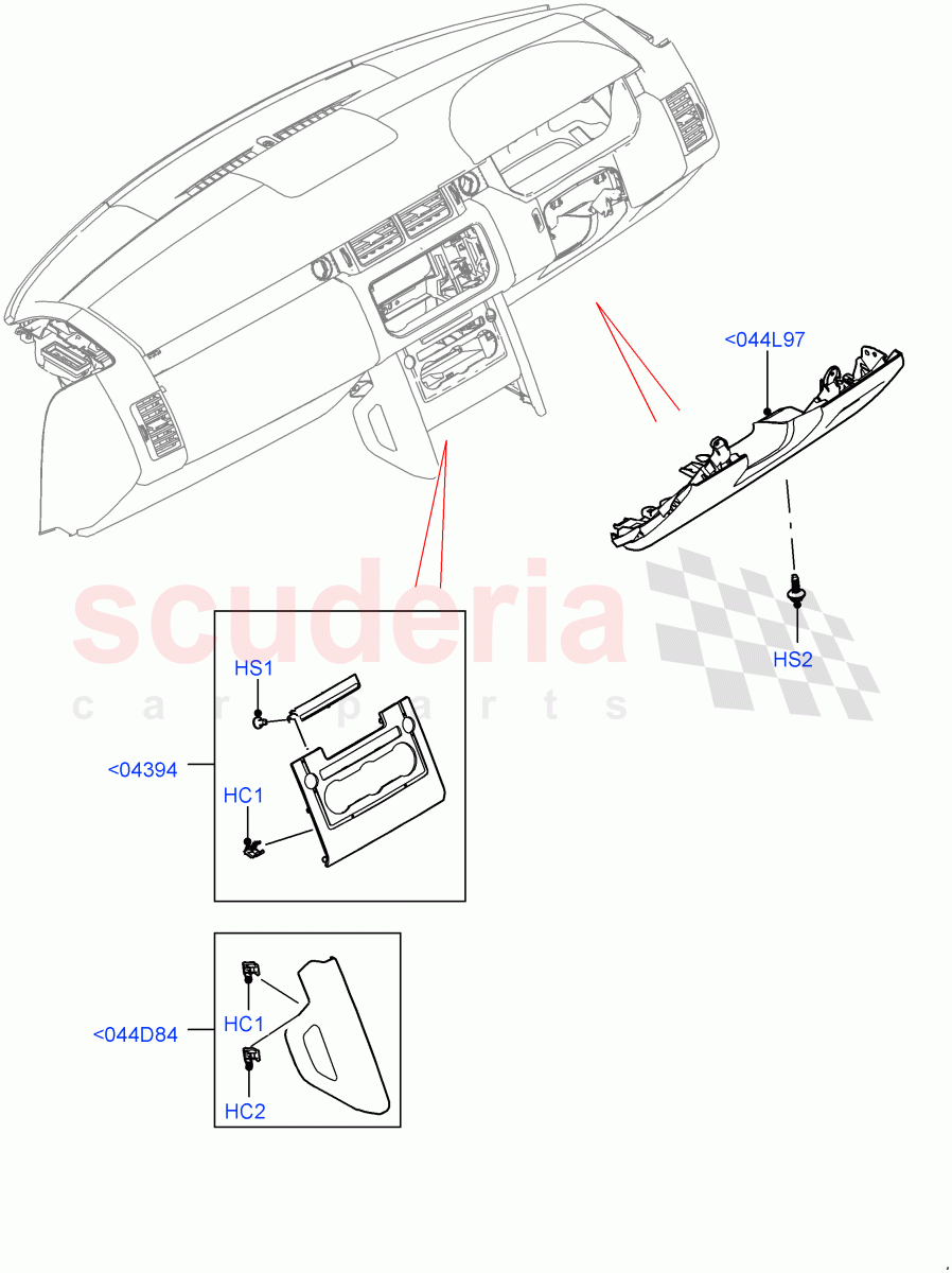 Instrument Panel(Lower, External) of Land Rover Land Rover Range Rover (2012-2021) [3.0 Diesel 24V DOHC TC]