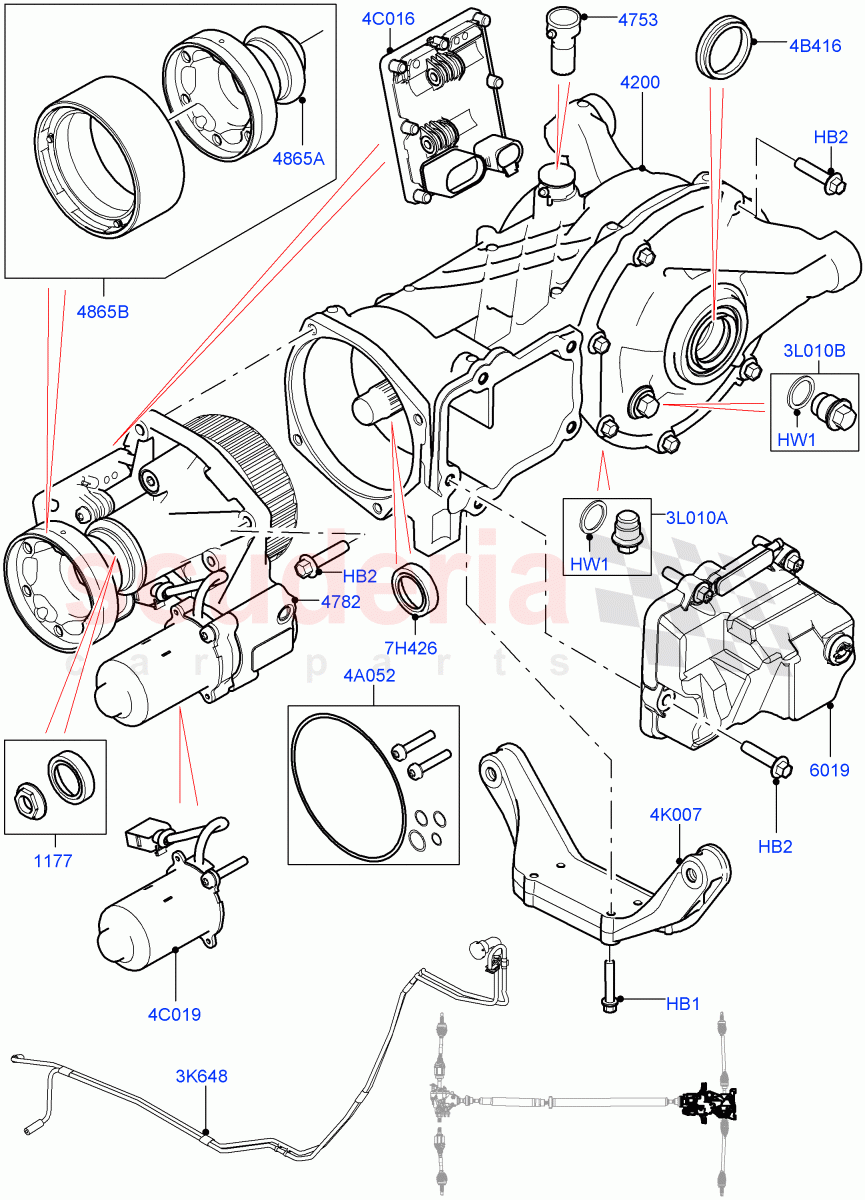 Rear Axle (Changsu (China), Efficient Driveline) ((V) FROMGG134738) of Land Rover Land Rover Range Rover Evoque (2012-2018) [2.2 Single Turbo Diesel]