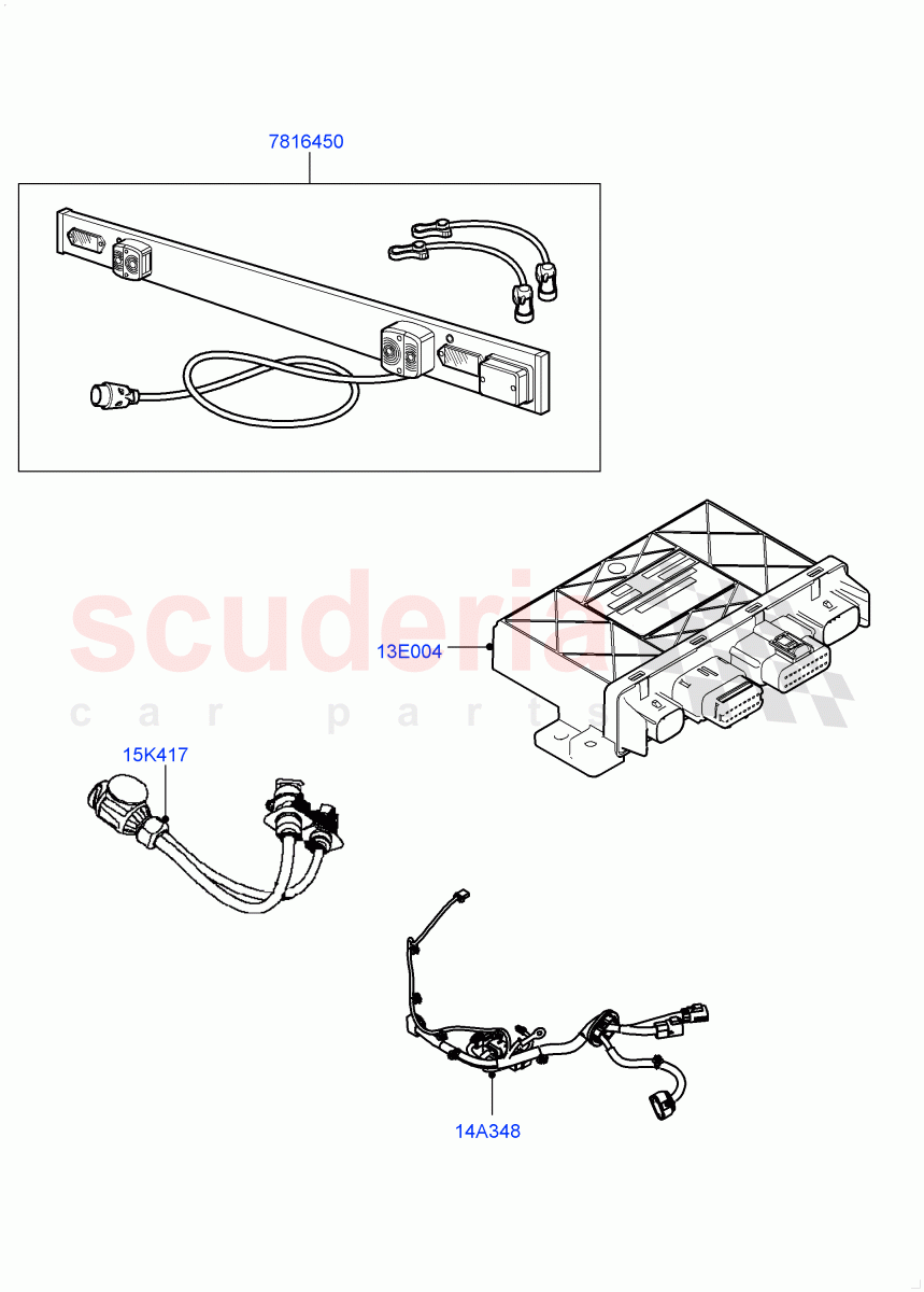 Towing Electrics of Land Rover Land Rover Defender (2020+) [2.0 Turbo Diesel]