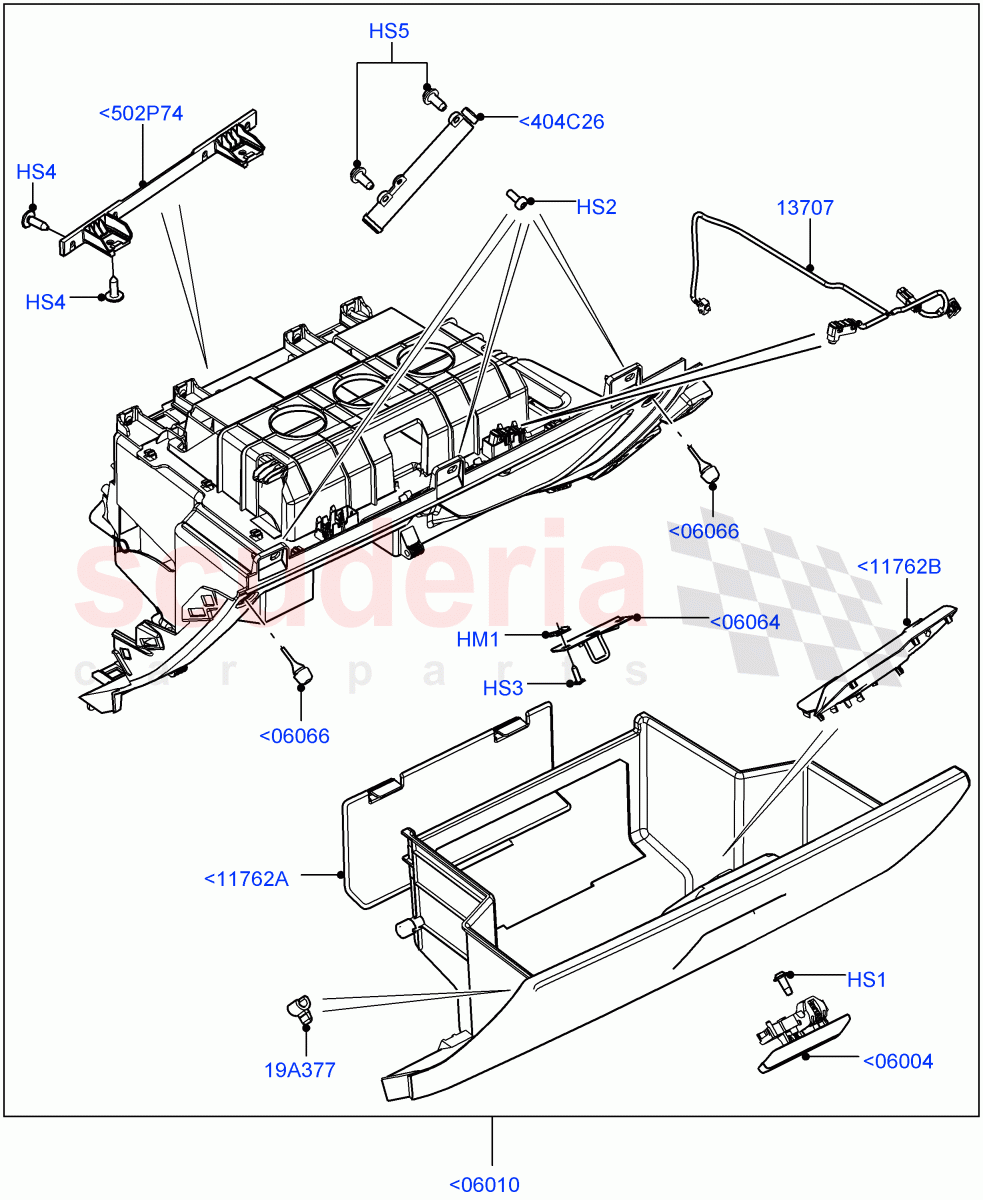 Glove Box (Halewood (UK)) of Land Rover Land Rover Range Rover Evoque (2012-2018) [2.0 Turbo Petrol GTDI]