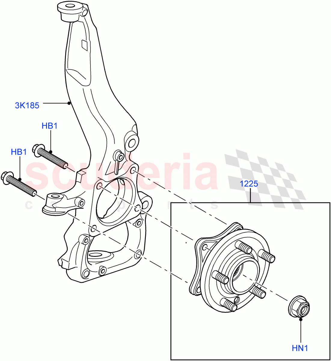 Front Knuckle And Hub((V)FROMAA000001) of Land Rover Land Rover Discovery 4 (2010-2016) [2.7 Diesel V6]