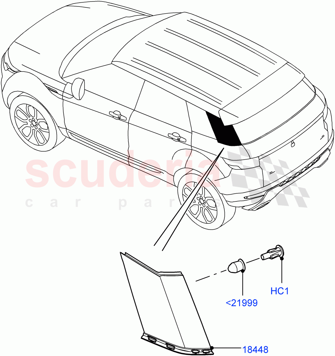 Luggage Compartment Door(Finishers)(Changsu (China))((V)FROMEG000001) of Land Rover Land Rover Range Rover Evoque (2012-2018) [2.0 Turbo Diesel]