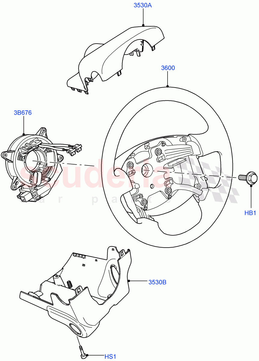 Steering Wheel((V)FROMAA000001) of Land Rover Land Rover Discovery 4 (2010-2016) [2.7 Diesel V6]