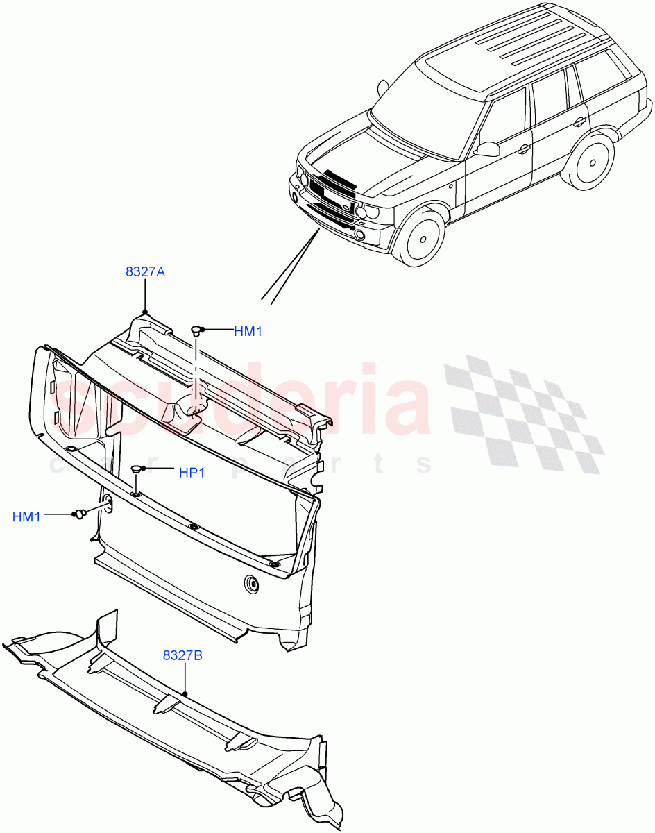 Air Deflectors((V)FROMAA000001) of Land Rover Land Rover Range Rover (2010-2012) [4.4 DOHC Diesel V8 DITC]