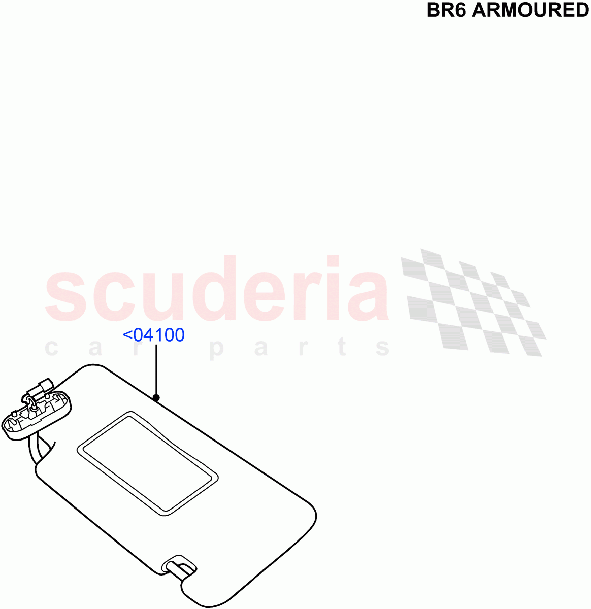 Headlining And Sun Visors(With B6 Level Armouring)((V)FROMAA000001) of Land Rover Land Rover Discovery 4 (2010-2016) [4.0 Petrol V6]