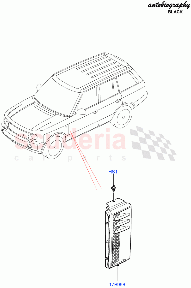 Dash Panel And Front Fenders(Autobiography Black LE)((V)FROMAA313069) of Land Rover Land Rover Range Rover (2010-2012) [4.4 DOHC Diesel V8 DITC]