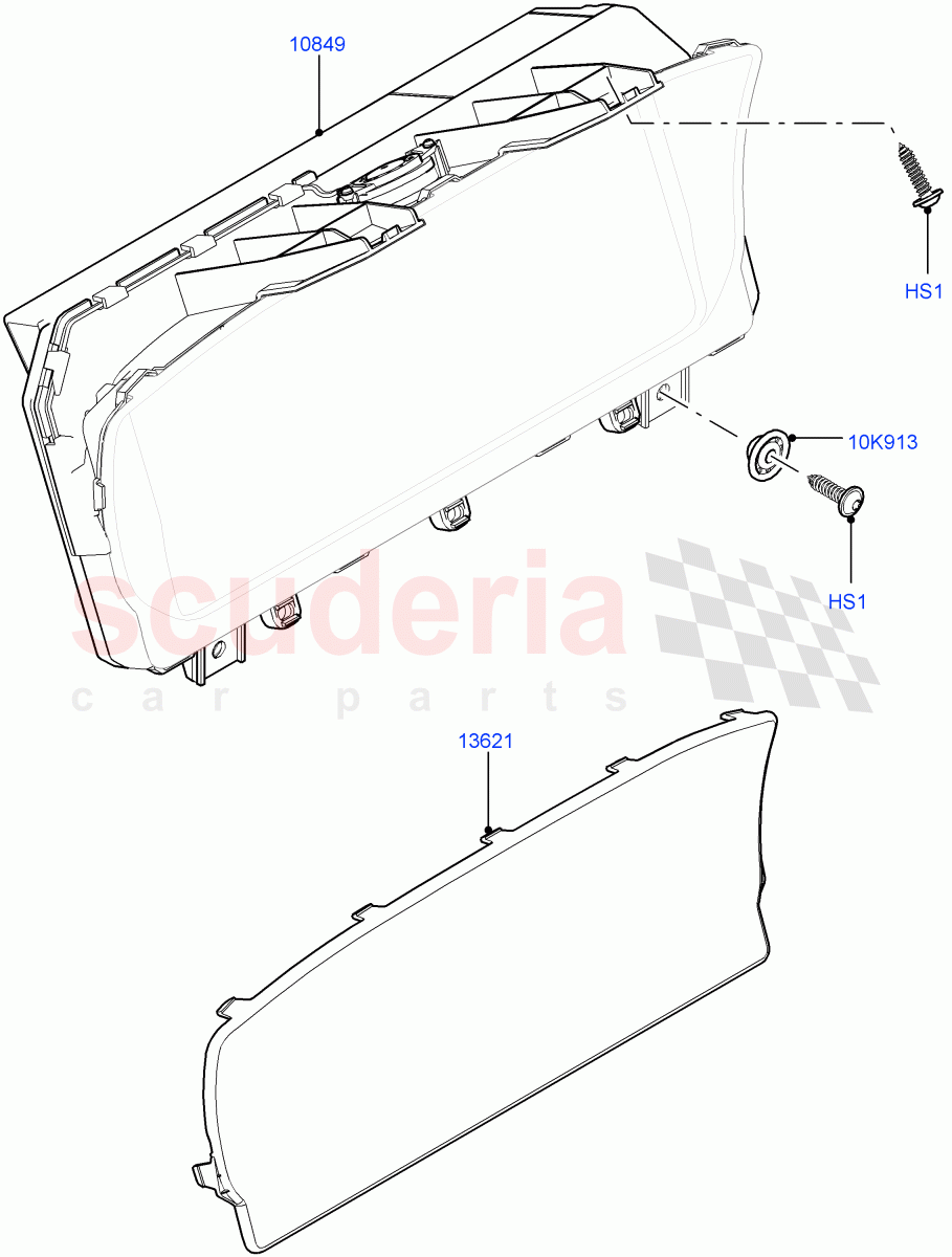 Instrument Cluster of Land Rover Land Rover Range Rover (2012-2021) [3.0 Diesel 24V DOHC TC]