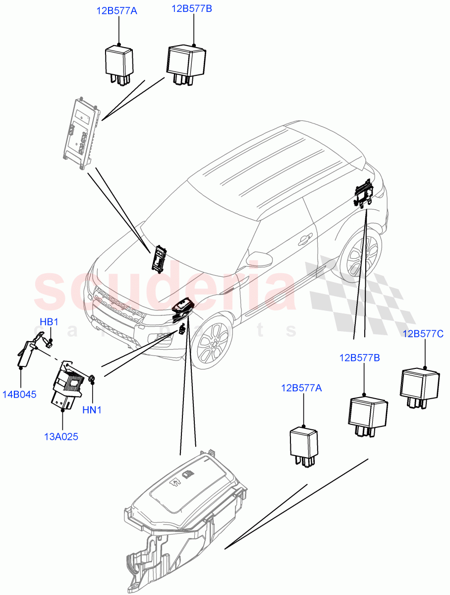 Relays (Halewood (UK)) of Land Rover Land Rover Range Rover Evoque (2012-2018) [2.0 Turbo Diesel]