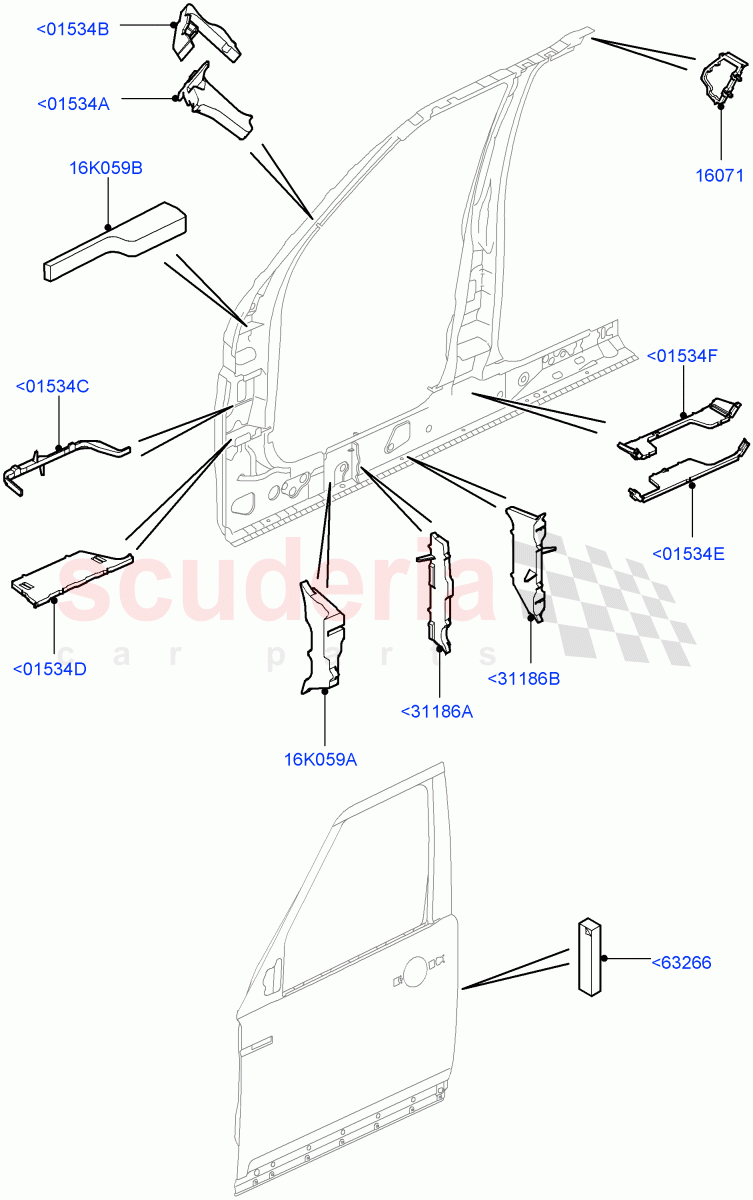 Insulators - Front (Side) ((V) FROMAA000001) of Land Rover Land Rover Discovery 4 (2010-2016) [3.0 Diesel 24V DOHC TC]