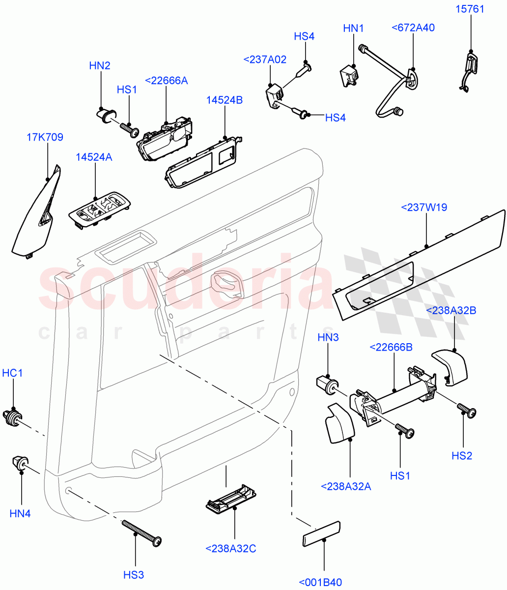 Front Door Trim Installation((V)FROMAA000001) of Land Rover Land Rover Discovery 4 (2010-2016) [4.0 Petrol V6]